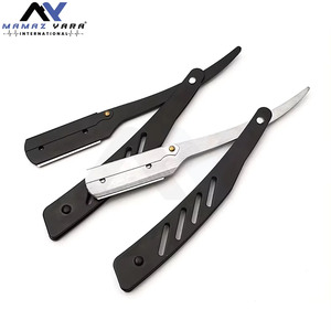 Professional Folding <b>Straight</b> <b>Razor</b> for Men Stainless Steel Manual Shaver Barber Grade Salon Shaving Tool Replaceable Blade - Product Image 6