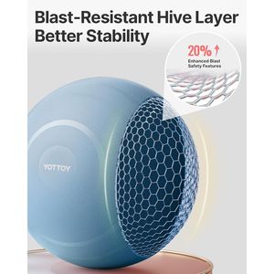 Ballon d'exercice extra épais anti-éclatement pour le yoga, la grossesse et la physiothérapie – Accessoire de fitness - Product Image 4