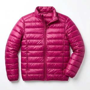 <b>Men</b> <b>Lightweight</b> Quilted Puffer <b>Jacket</b> Full Zip Stand Collar Windproof Solid Color Winter Casual Slim Fit Outerwear <b>Jacket</b> - Product Image 4