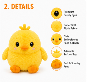 Juguete de Peluche de Pato para Perro, Juguete de Peluche para Mascotas, Lindo Juguete de Animal para Masticar, Juguete Chirriante para Perro, Juguete Duradero para Mascotas, Juguete para la Dentición de Cachorros, Juguete Interactivo para Perro - Product Image 3