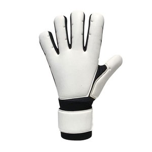 Guantes de Portero de Fútbol Blancos de Cuero PU Antideslizantes Transpirables con Protección para los Dedos Correa de Muñeca Ajustable Equipo Deportivo Unisex - Product Image 6