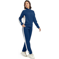 Ensemble de survêtement décontracté pour homme en polyester léger avec col montant, veste et pantalon de jogging, idéal pour l'hiver et respectueux de l'environnement