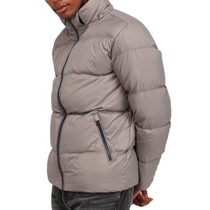 Wholesale Price Casual Outwear Men Puffer <b>Jacket</b> Stand Collar Stylish Streetwear Winter Warm Waterproof Windproof Front - Product Image 2