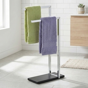 OEM Vente en gros Taiwan Meubles de ménage Rangement MIT DIY Home Housewares Salle de bain Double Rail Porte-serviettes Chauffage Excellent - Product Image 1