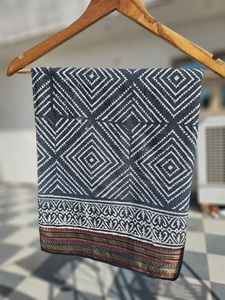 ผ้าพันคอพิมพ์ลายบล็อกไม้ทำมือ ลายใบไม้ ชุดว่ายน้ำบิกินี่สำหรับผู้หญิง ผ้าฝ้าย 100% น้ำหนักเบา ระบายอากาศได้ดี - Product Image 3