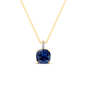 Collar Personalizado de Oro Sólido de 14K, 9K, 10K y 18K con Gema de Laboratorio de 3.032Ct, Certificado RJC, Joyería Fina Ética, MOQ 3 Piezas, 10 Piezas, OEM, ODM, NK70668 - Product Image 1