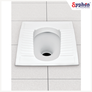 Vente exclusive de sanitaires en céramique blanche de qualité standard certifiée ISO, cuvette de toilette à la turque avec option de logo personnalisé - Product Image 1