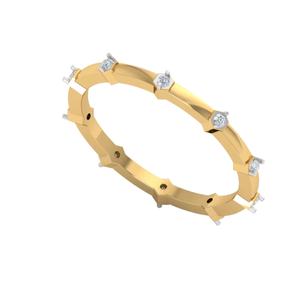Anillo de Compromiso Moderno para Mujer, Oro Sólido de 14K, Diamante Cultivado en Laboratorio, Corte Esmeralda y Pera, Certificado IGI - Product Image 1