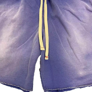 Pantalones Cortos de Felpa Francesa para Hombre, Estilo Urbano, Lavado Ácido, con Logotipo Personalizado, Fabricante OEM, Venta al Por Mayor - Product Image 5