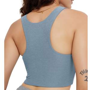 Camiseta Deportiva Ligera para Mujer, Top Corto sin Costuras de Secado Rápido y Transpirable para Gimnasio y Yoga, OEM, ODM, Venta al Por Mayor Personalizada - Product Image 3