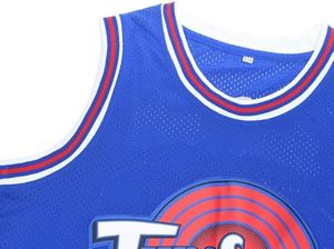 Mens Basketball Jersey #23 Space Movie Jersey White/Black/Blue - Product Image 3
