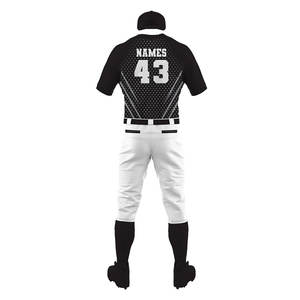 Ensemble de maillot et pantalon de baseball de bonne qualité pour jeunes, design unique, logo personnalisé imprimé, uniforme de baseball à prix de gros - Product Image 4