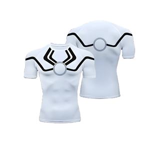 Camiseta de compresión de manga corta para hombre, camisetas de entrenamiento para correr en el gimnasio, ropa de entrenamiento para correr, ropa deportiva Rashguard Top - Product Image 1