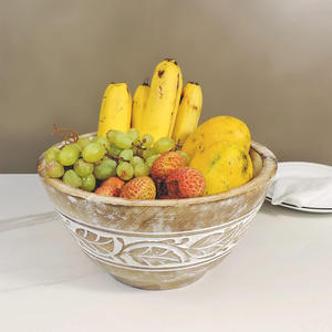 Tazón de Madera Ecológico Más Vendido, Acabado Natural Clásico, Estilo Americano, para Ensaladas, Frutas, Pan, Palomitas, Pasta, Fiestas y Cenas - Product Image 5