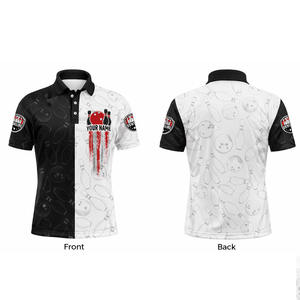 Jersey de Boliche Personalizado con el Mejor Diseño de Sublimación, Ligero, Transpirable, Tallas Grandes, 100% Poliéster - Product Image 1