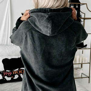 Sudadera con Capucha de Estilo Casual para Mujer, Hombros Caídos, Sudadera Oversize de Alta Calidad para Hombre - Product Image 3