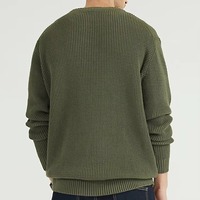 Pull ras du cou pour homme 100 % coton, motif lettres, logo frontal, personnalisable OEM, vente en gros, respirant, anti-plis, idéal pour l'hiver
