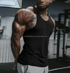 เสื้อกล้ามออกกำลังกายผู้ชาย ผ้าฝ้ายสีขาวไร้ตะเข็บ สำหรับฟิตเนส เพาะกาย ฝึกซ้อม เล่นกีฬา แบบสตริง - Product Image 5