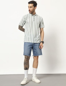 Camiseta Polo a Rayas para Hombre, Diseño OEM, Manga Corta, Polialgodón, Estilo Golf, Informal - Product Image 5