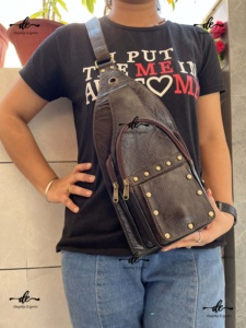 New Design Shoulder Travel Bag Stylish Unisex Genuine Leather <b>Handbag</b> Multi Uses Money Bag Stylish Useful Bags - Product Image 1