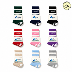ODM Custom Cotton Crew Pilates Grip <b>Socks</b> Letter Pattern Anti-Slip Daily Indoor <b>Women</b> Men Yoga Home - Product Image 2