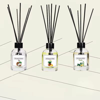 Aromathérapie aux fruits de maison 100ml ensemble de bouteilles de diffuseur d'huile essentielle de roseau de parfum longue durée diffuseur de roseau désodorisant de luxe