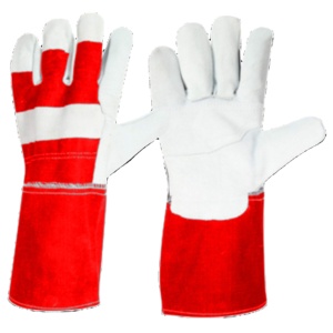 Gants de sécurité en cuir de vachette pleine fleur canadien robustes pour la vente en gros, gants de travail renforcés pour le jardinage, résistants à la chaleur et aux étincelles - Product Image 2