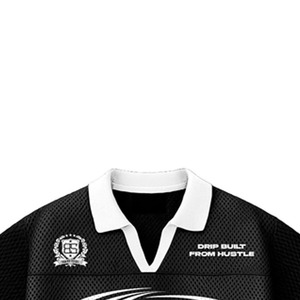 Brand Sports <b>Men's</b> <b>Black</b> <b>Short</b> <b>Sleeve</b> Polo <b>Shirt</b> With Logo Print Breathable Regular Fit Sporty Style - Product Image 3
