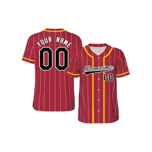 Cheap Price Customizable Breathable Anti-UV Anti-Bacterial Plus Size Sportswear Mens Baseball Jersey <b>Sets</b> Digital Print 100% - Product Image 1