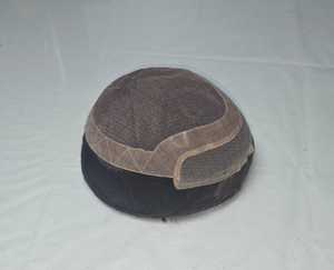 Los Angeles Human Hair <b>Toupee</b> Wig for Men with Indian Remy and Non-Remy Hair Patches - Product Image 3