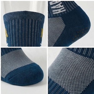 Crew <b>Socks</b> Blue Striped Breathable <b>Running</b> <b>Socks</b> for Adults Summer Season - Product Image 4