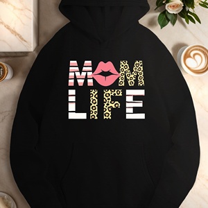 Sudaderas casuales leopardo MOM LIFE para mujer - Product Image 1