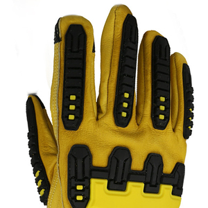 Gants de travail en cuir de vachette, gants de chauffeur pour la conduite de camions, l'entrepôt, le jardinage, l'agriculture, résistants et durables - Product Image 5