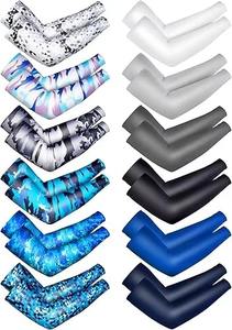 Manchons de compression camouflage pour sports de plein air, protection UV, rafraîchissants, légers, en soie glacée, pour la randonnée, la pêche, le cyclisme - Product Image 3