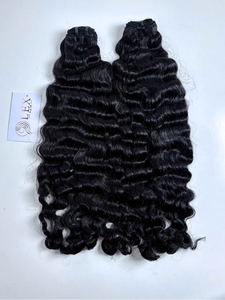โรงงานขายส่ง Lexhair ผมเวียดนามแท้ 100% คุณภาพพรีเมียม 100 กรัม แบบเส้นเดียว ลอนหลวม - Product Image 3