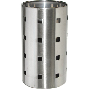 4 Compartment Silver Metal Cutlery Holder Round Shape <b>Utensil</b> Caddy Flatware Organizer For Countertop Storage Holder With Handle - Product Image 6