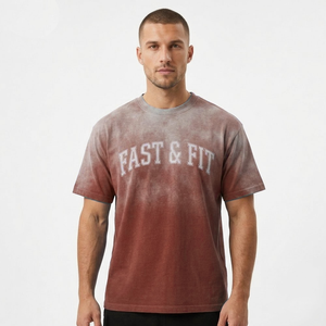 Venta Directa de Fábrica, Camiseta de Alta Calidad con Lavado Ácido Personalizada para Hombre, Ropa Deportiva y Casual, Camiseta Cómoda para Hombre - Product Image 4