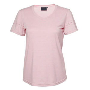 Camiseta corta lisa de algodón para mujer a bajo precio, camiseta lisa para mujer, talla grande, transpirable, estilo urbano, camiseta de talla grande para mujer. - Product Image 1