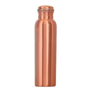Elegant Shape <b>Copper</b> <b>Drinking</b> <b>Bottle</b> Stylish Water Container for Office Gym Travel - Product Image 4