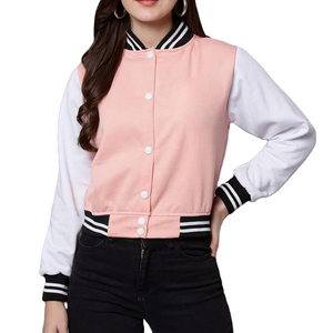 New Article Best Selling Women's Lightweight Varsity Jacket Full Sleeve Regular Length Front Autumn Style - Product Image 2