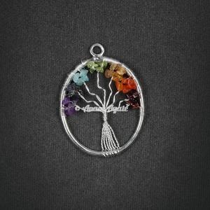 Forma personalizada Árbol DE LA VIDA Colgantes Collar Ágata Piedra preciosa tallada en estilo Feng Shui Uso de recuerdo - Product Image 3