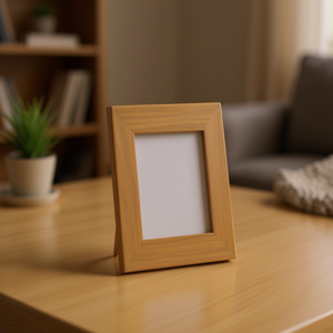 Cadre photo en bois massif de qualité supérieure, style vintage, décoratif, pour chambre à coucher, salon, bureau, présentation sur table - Product Image 3
