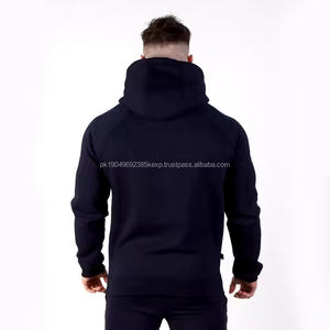 Survêtements à capuche personnalisés de qualité supérieure pour hommes, tenues de sport décontractées avec pantalon, les meilleurs en couleur unie pour l'hiver 2026 - Product Image 2