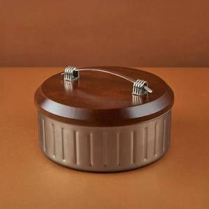 Middle East Design Arabic Look Modern Luxury Insulated Casseroles Elegant Hotpot Wooden Lid Ramadan Parties <b>Buffet</b> Use Food - Product Image 1