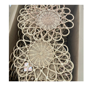แผ่นรองจานหวายธรรมชาติทำด้วยมือสำหรับตกแต่งบ้าน - Product Image 5