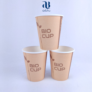 Gobelet à café compostable en bagasse de canne à sucre, jetable, biodégradable, pour boissons chaudes et froides, avec couvercles - Product Image 4