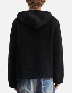 Sudadera con capucha de forro polar texturizado de alta calidad para hombre, estilo urbano, con cremallera completa, suave y antipilling - Product Image 2