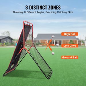 Rete di Rimbalzo per Baseball e Softball 3.5 x 4.5 piedi, 2-in-1, per Allenamento di Battuta e Lancio, Attrezzatura per il Ritorno della Palla - Product Image 3