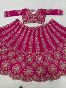 Semi Stitched Premium Two Tone Silk Lehenga Choli With 3.5 <b>Meter</b> Flair Heavy Embroidery Coding Work And Sequins - Product Image 2