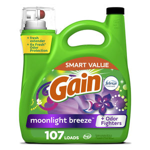 Detergente Líquido para Ropa con Aroma a Brisa Lunar, 154 oz líquidas, 107 Lavados, Desechable, para Uso en Cocina y Baño - Product Image 5